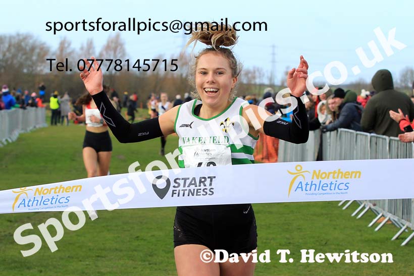 Womens under-20s 2022 Northern Cross Country Champs., Pontefract. Photo: David T. Hewitson/Sports for All Pics